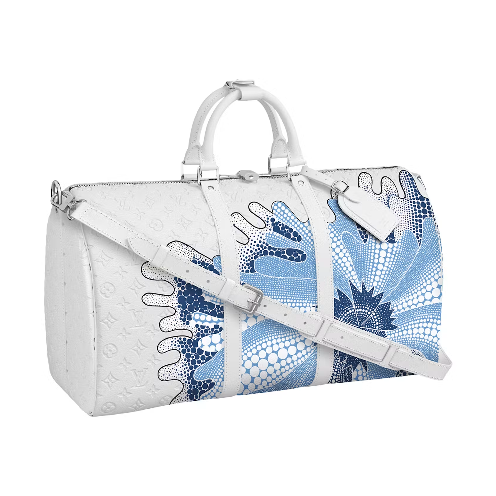 Louis Vuitton x Yayoi Kusama Keepall 50 White