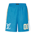 Louis Vuitton Sporty Jersey Short with Patch Blue