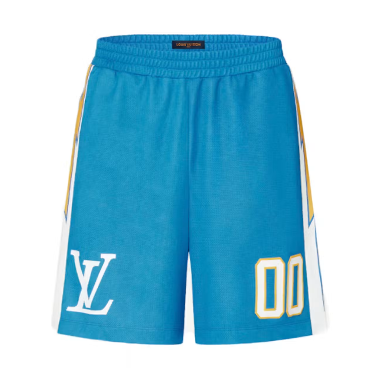 Louis Vuitton Sporty Jersey Short with Patch Blue