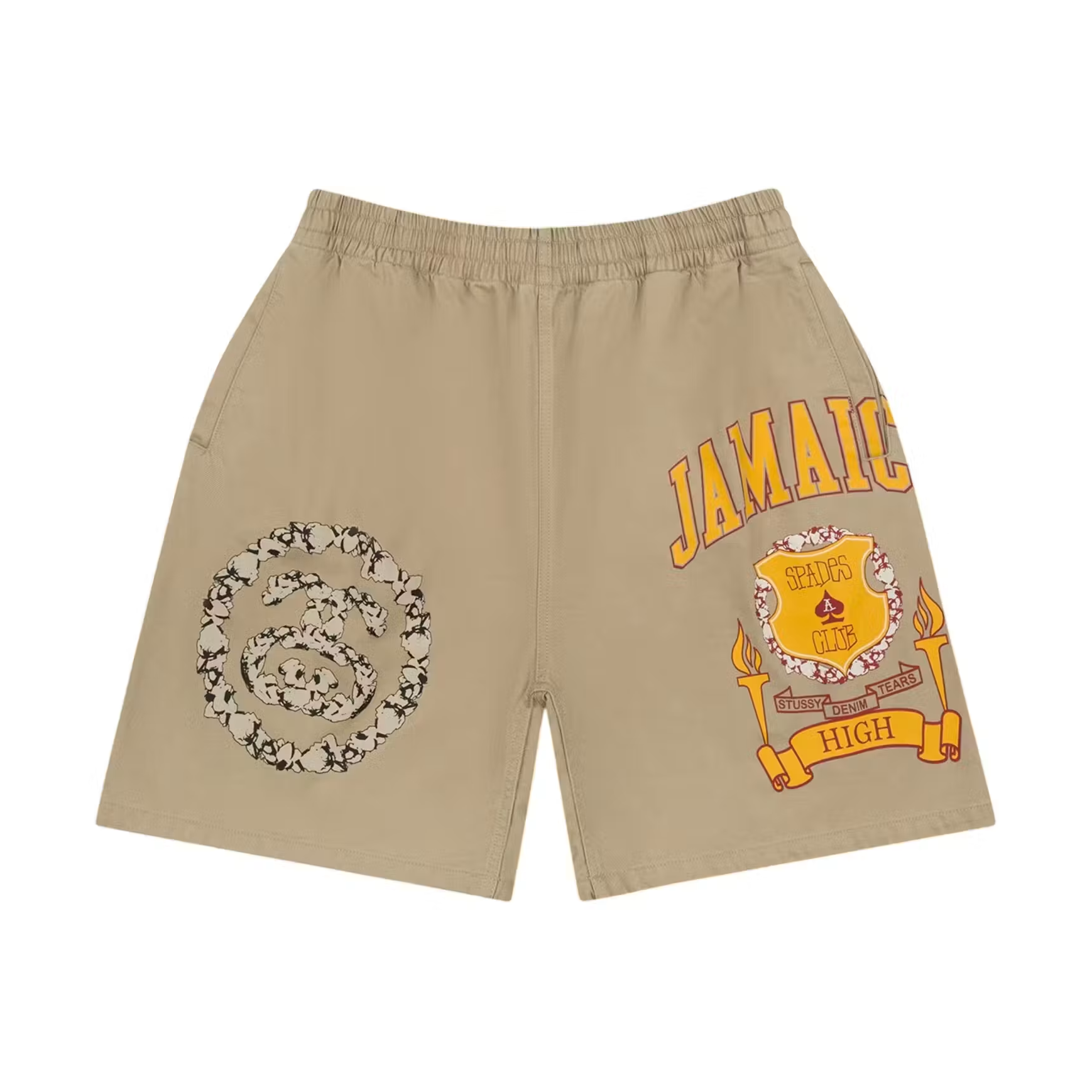Denim Tears x Stussy Jamaica High Khaki Short Brown