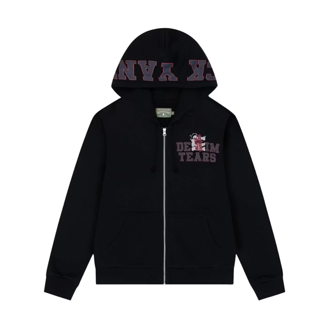 Denim Tears x New York Yankees Zip Hoodie Black