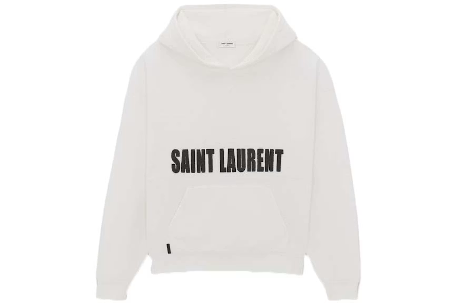 Saint Laurent AGAFAY Logo Hoodie White