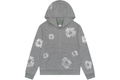 Denim Tears Cashmere Swarovski Cotton Wreath Zip Hoodie Grey