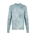 AMIRI Marbled Effect Cashmere Sweater Blue