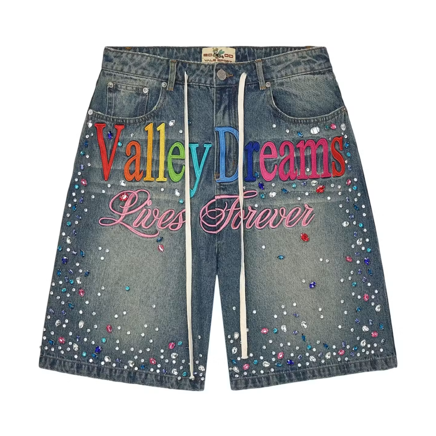 Vale Forever Ice Cream Jorts Light Rinse