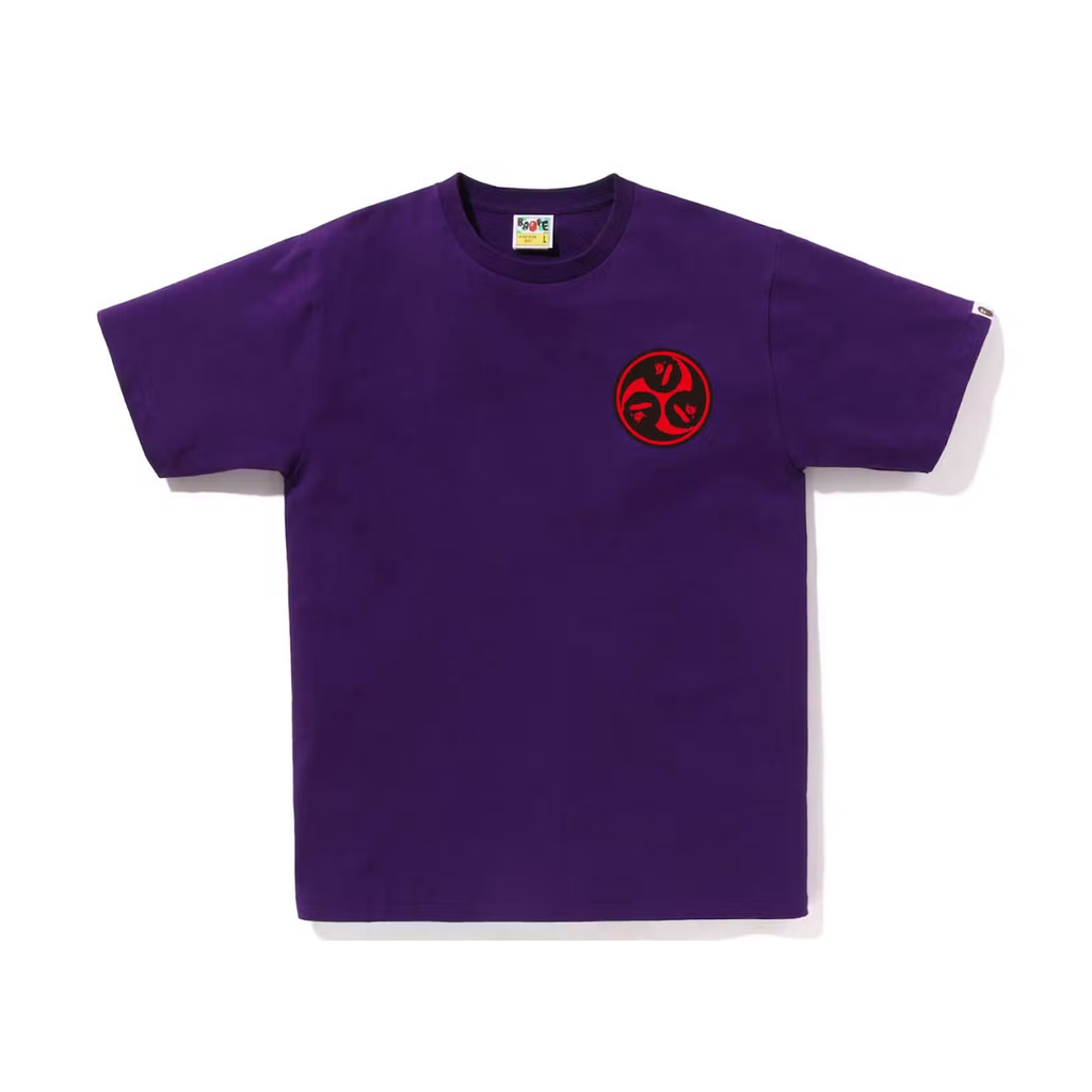 BAPE Japan Culture Mitsudomoe Tee Purple