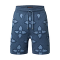 Louis Vuitton Textured Cotton Knit Shorts Indigo