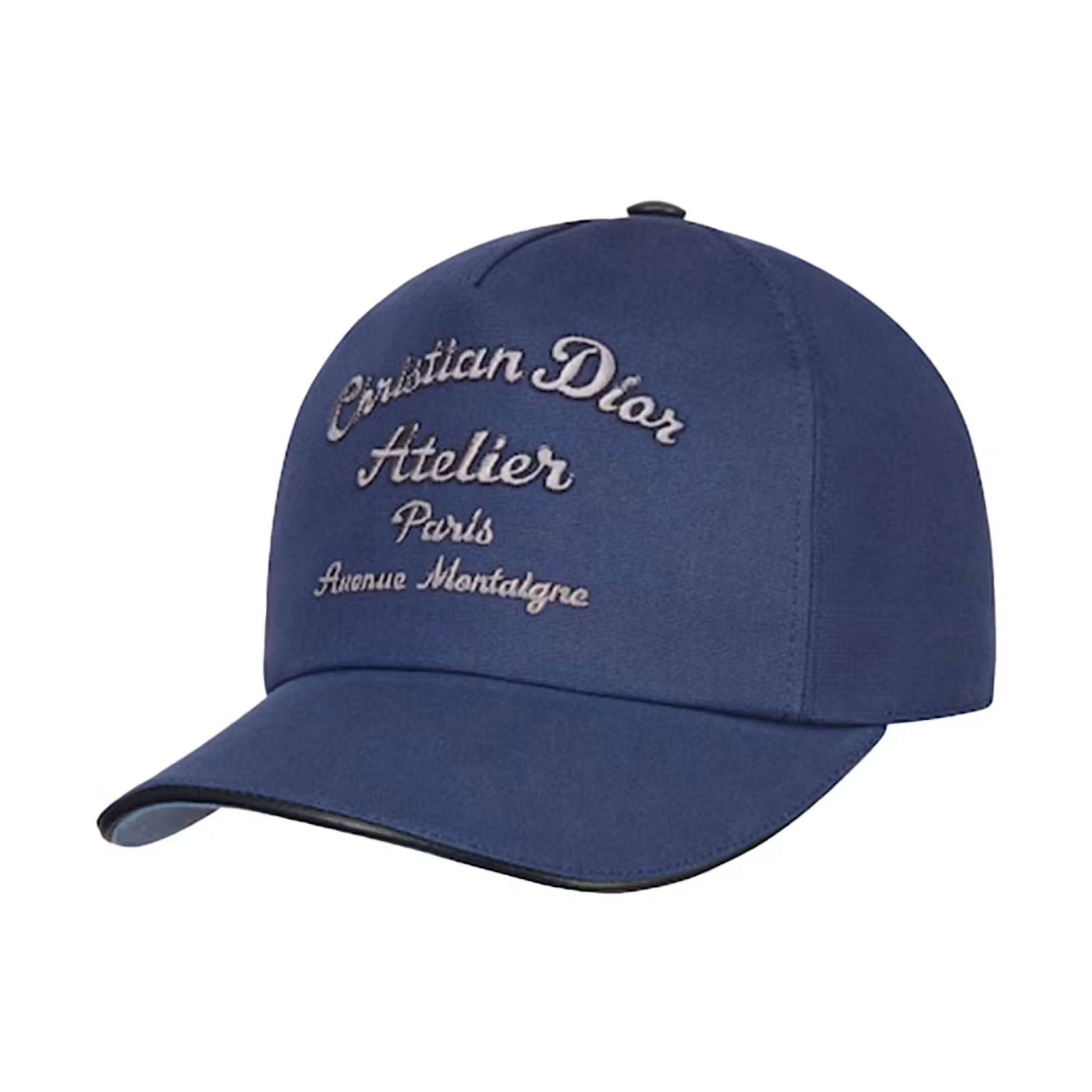 Dior "Christian Dior Atelier" Baseball Cap Blue Cotton Canvas