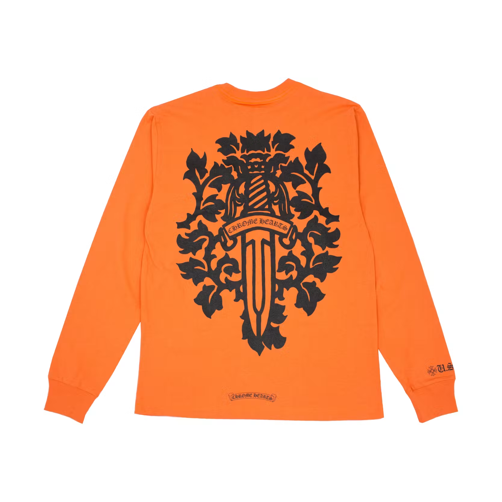 Chrome Hearts Vine Dagger L/S T-shirt Orange/Black
