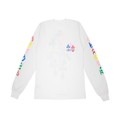 Chrome Hearts Multi Color Cross Cemetery L/S T-shirt White