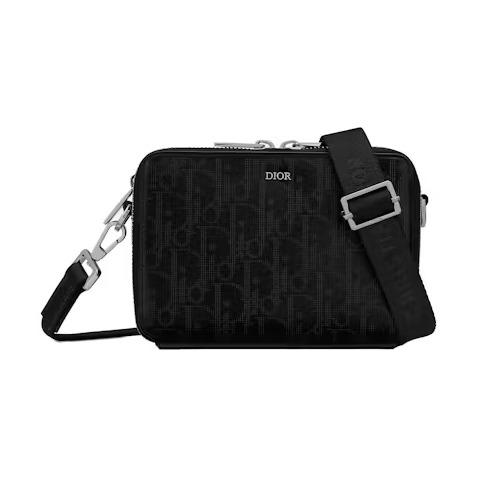 Dior Messenger Pouch Oblique Galaxy Black/Silver