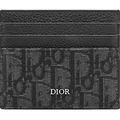 Dior Card Holder (6 Card Slot) Oblique Jacquard Black