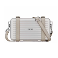 Dior x RIMOWA Personal Clutch On Strap Aluminium Silver