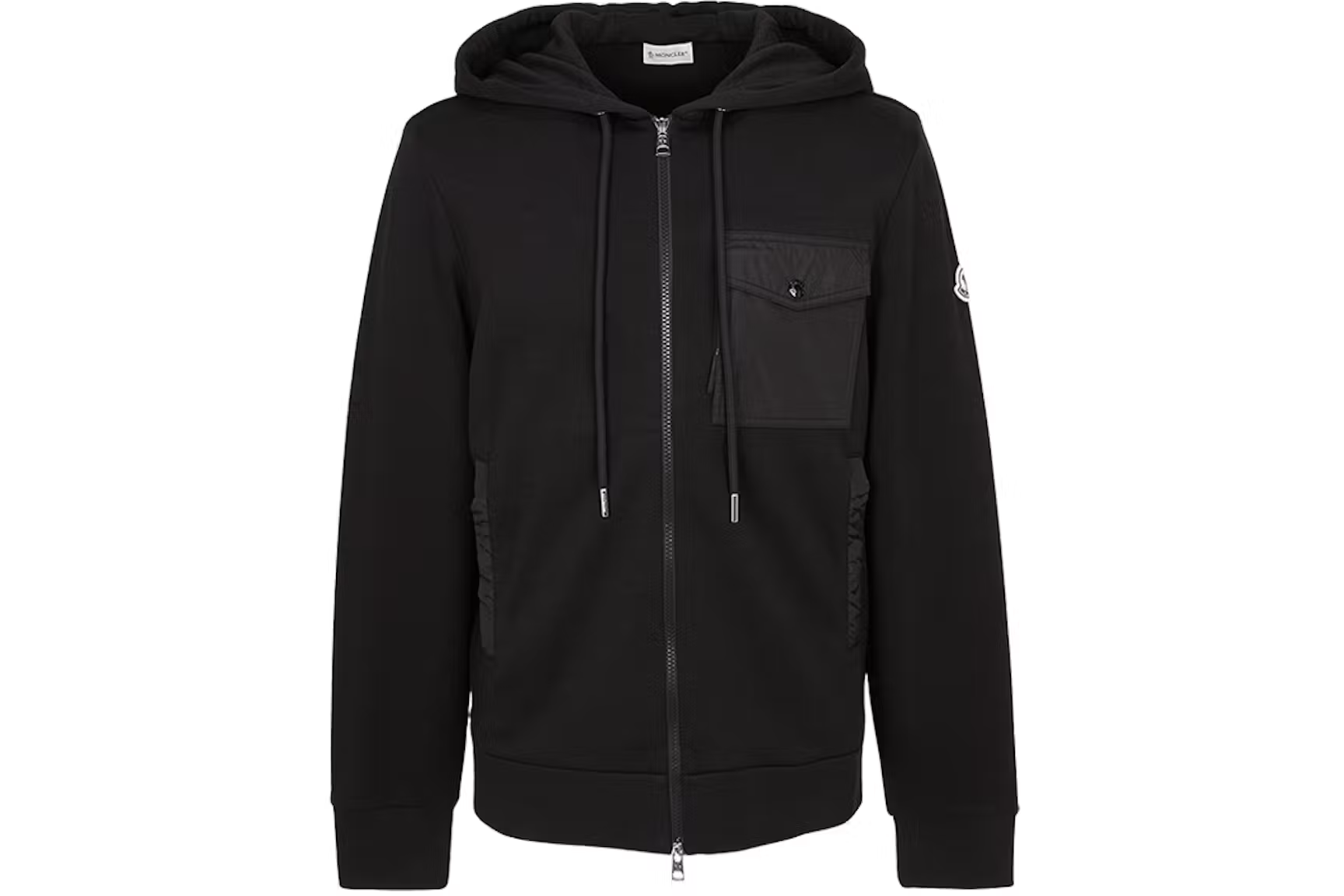 Moncler Zip Up Sweatshirt Black
