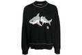 Palm Angels Shark Wool Knit Sweater Black/Grey