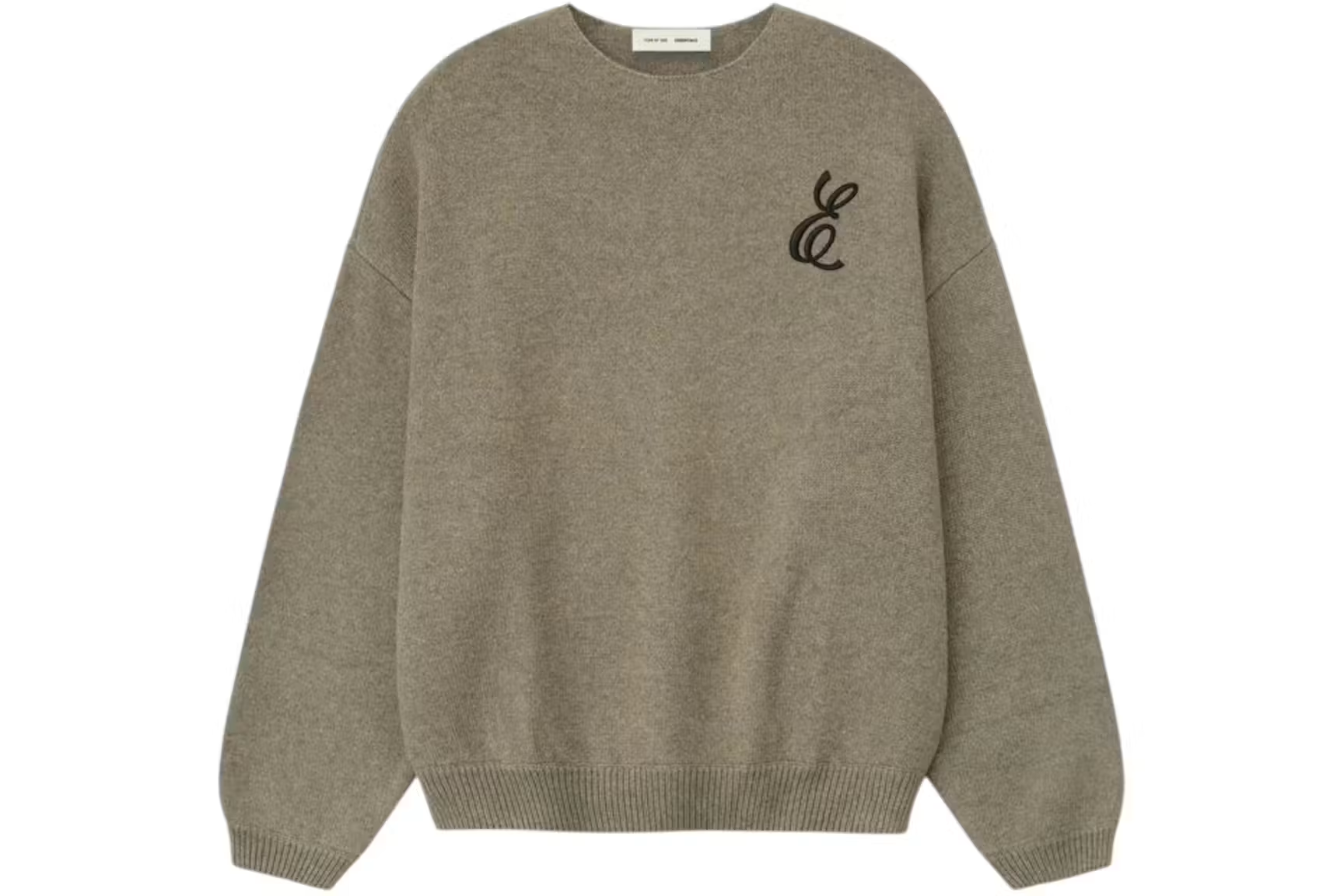 Fear of God Essentials Embroidered Waffle Crewneck Sweater
