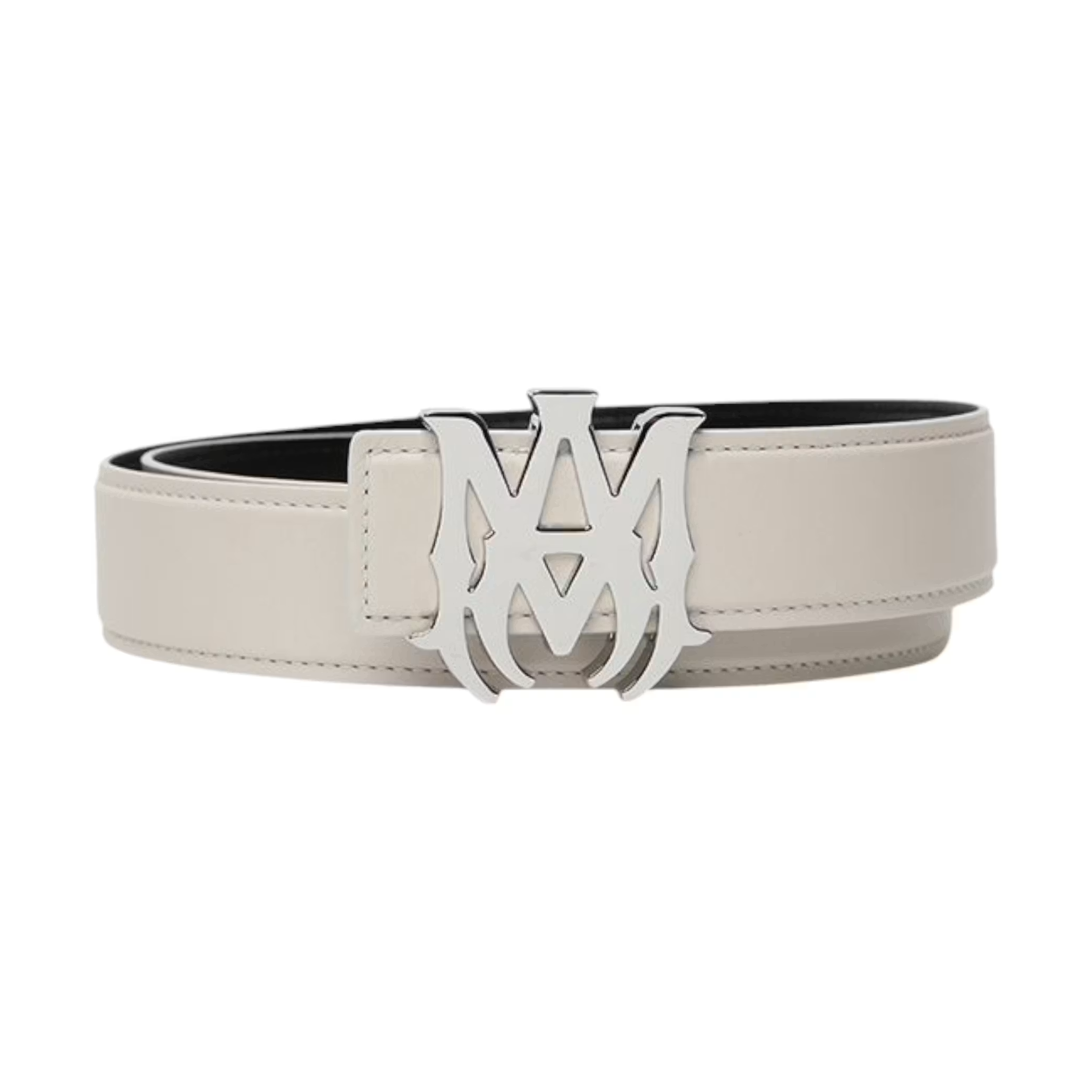 AMIRI Nappa 1.5 Width Belt Alabaster