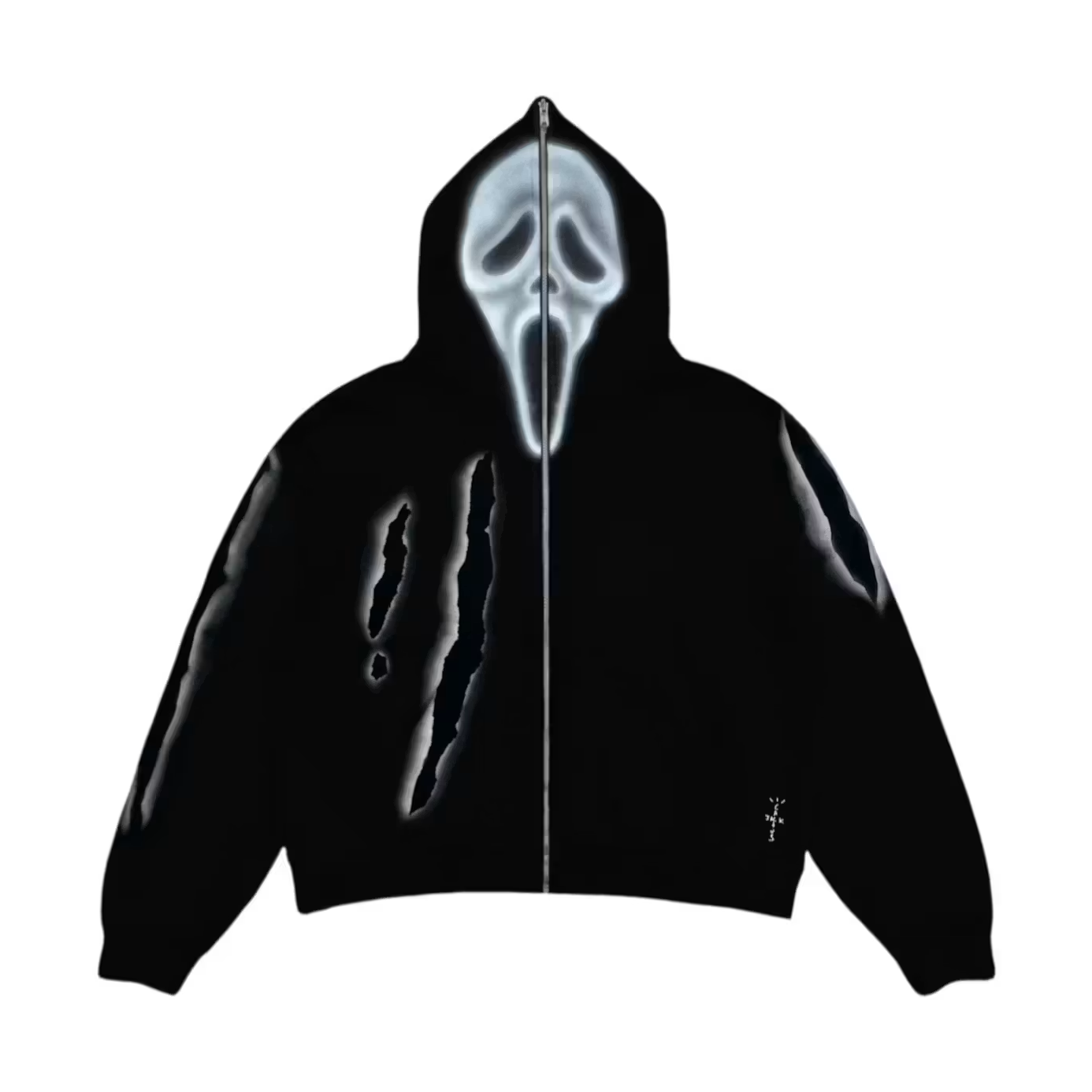 Don Toliver x Scream x CJ Full Zip Slasher Hoodie Black