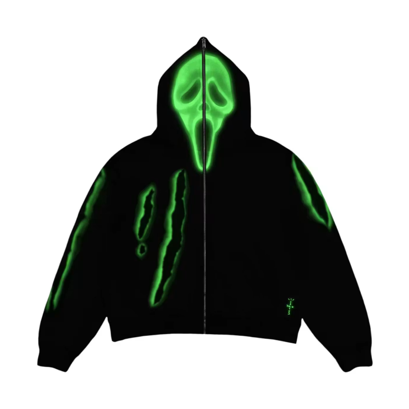 Don Toliver x Scream x CJ Full Zip Slasher Hoodie Black