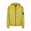 C.P. Company Light Fleece Zipped Hoodie Golden Palm-Yellow