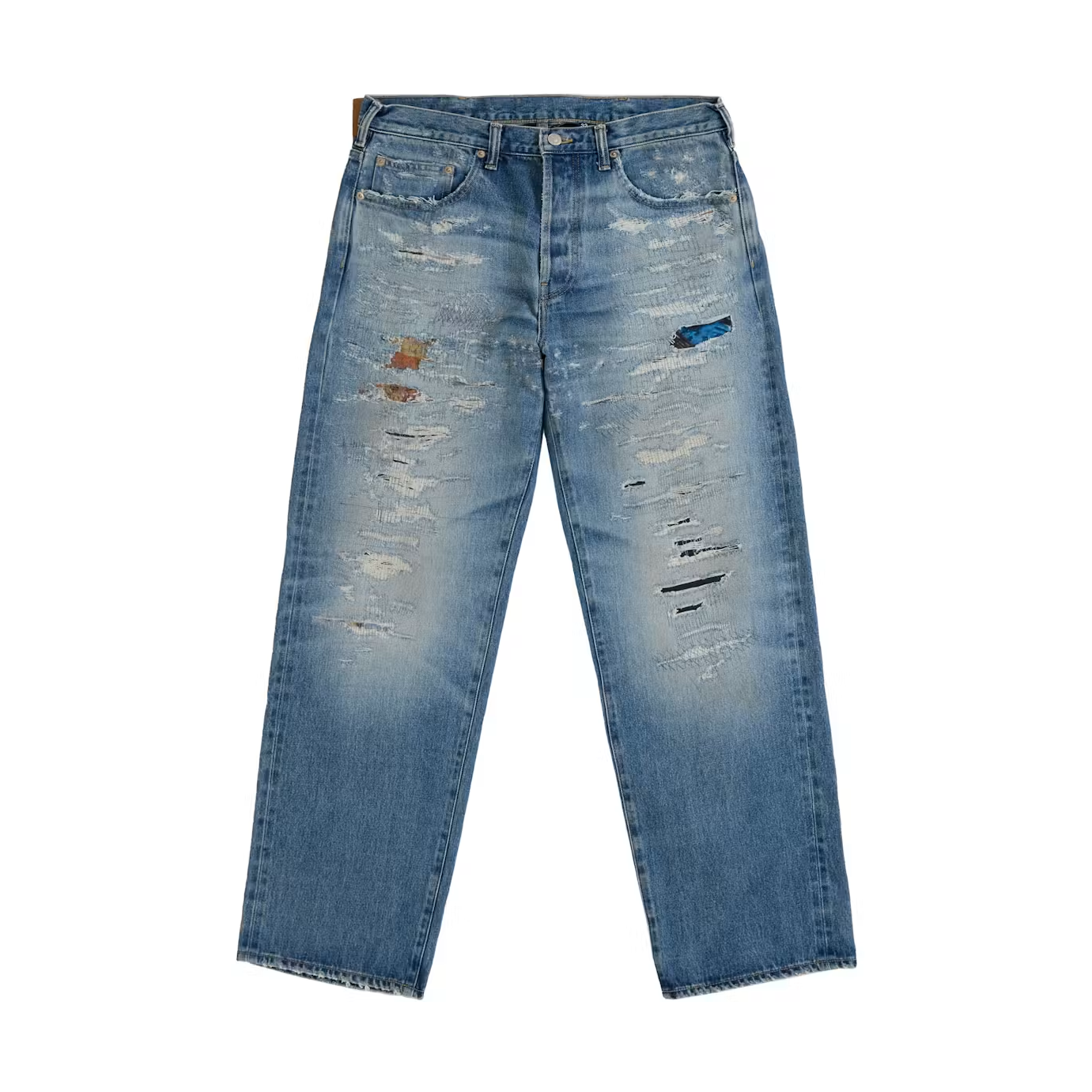 Supreme MM6 Maison Margiela Distressed Loose Fit Selvedge Jean