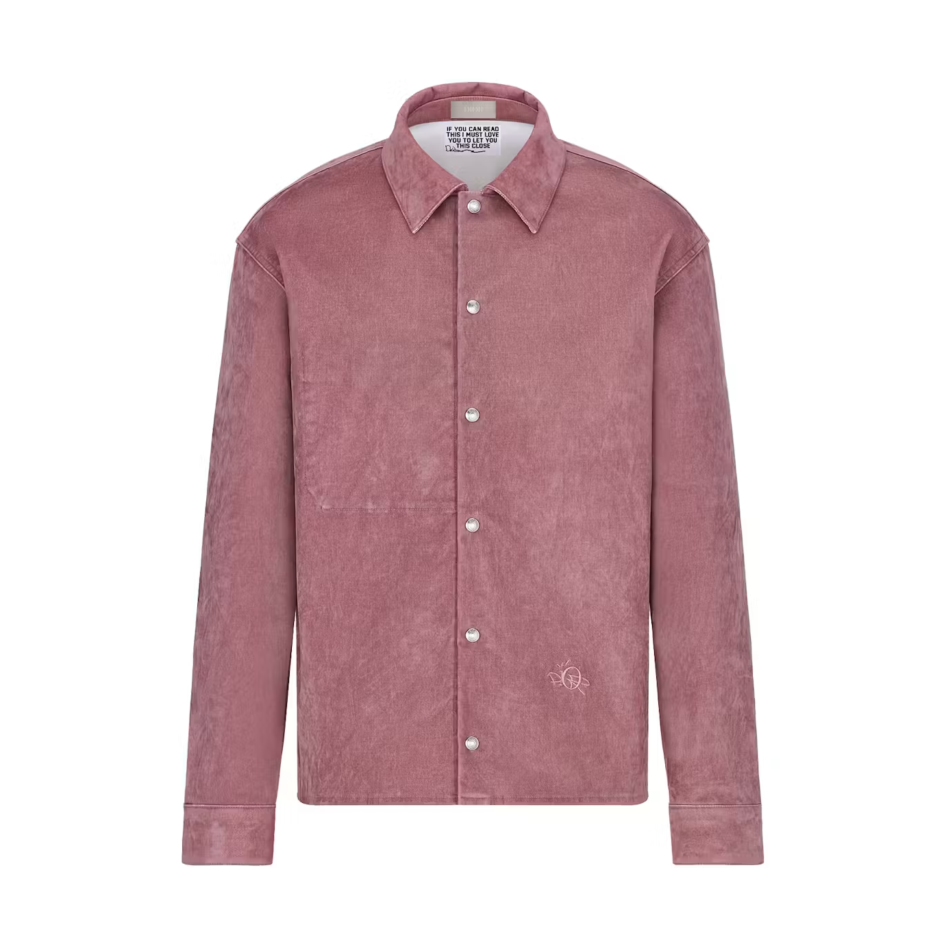 Dior x CACTUS JACK Oversized Overshirt Dark Pink