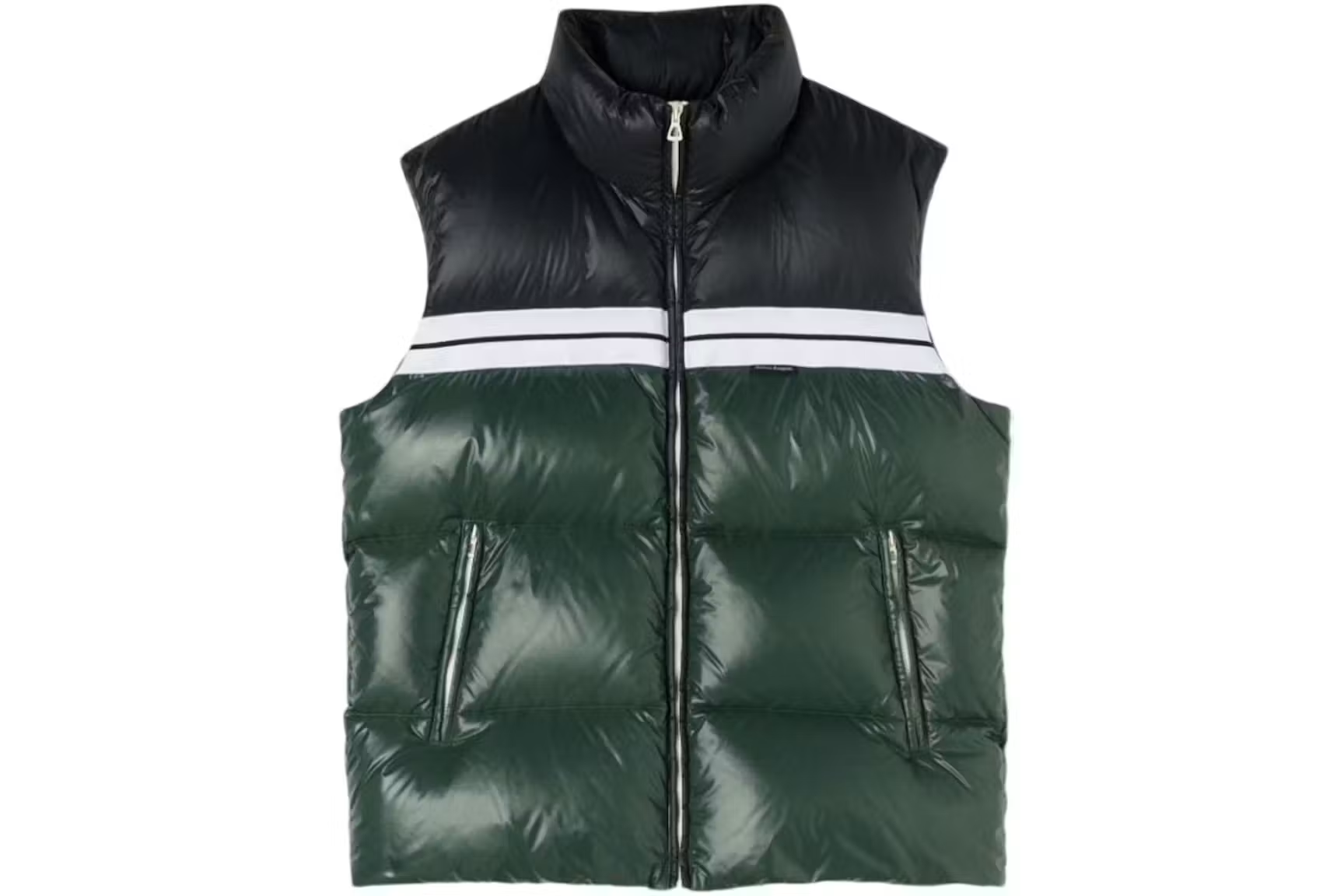 Palm Angels Classic Track Puffed Vest Green/Black