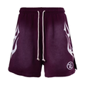 Hellstar Flame Shorts Brown